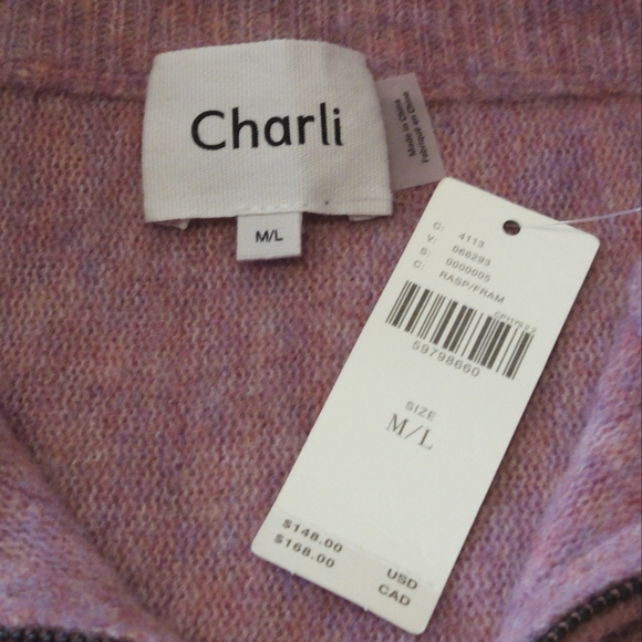 Worn 1 time. Anthropologie Charli Annina Poncho Sweater Wool Pullover  M/L - Picture 10 of 13